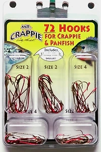 Mr. Crappie® Single Hooks 72-Pack