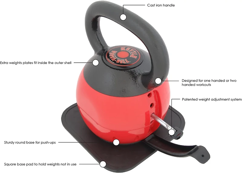Stamina® 36 lb. Adjustable Kettle Versa-Bell®