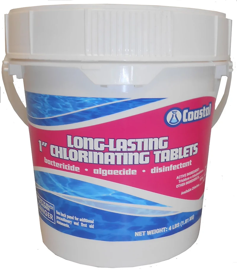 Coastal Long-Lasting 1" 4 lb. Chlorinating Tablets