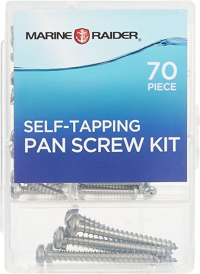 Marine Raider Self-Tapping 70-Piece Pan Machine Screw Kit