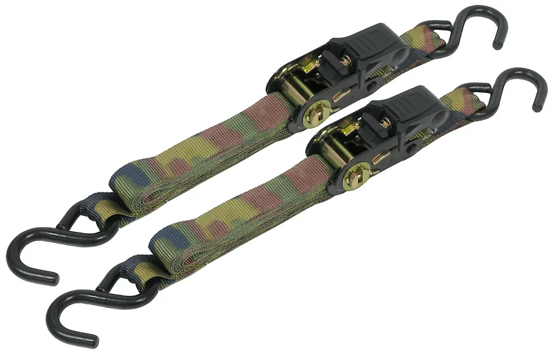 CargoLoc 8' Camo Ratchet Tie-Downs 2-Pack