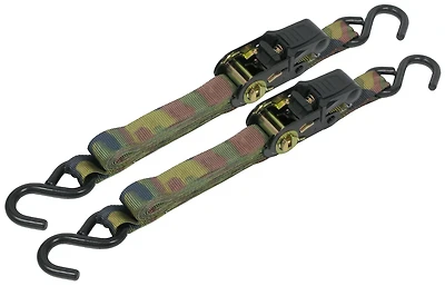 CargoLoc 8' Camo Ratchet Tie-Downs 2-Pack