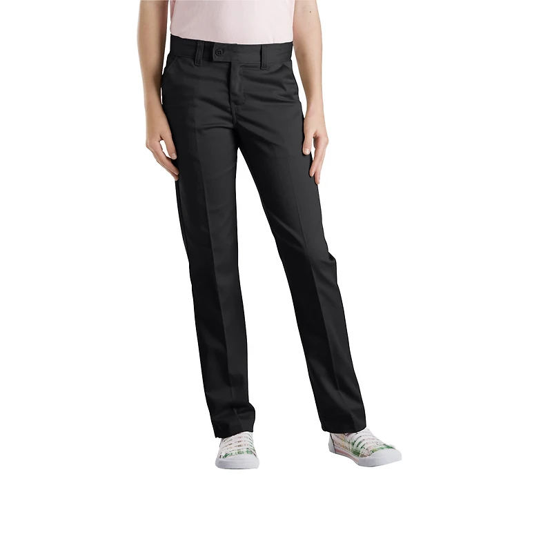 Dickies Girls' Slim Fit Straight Leg Stretch Uniform Pant