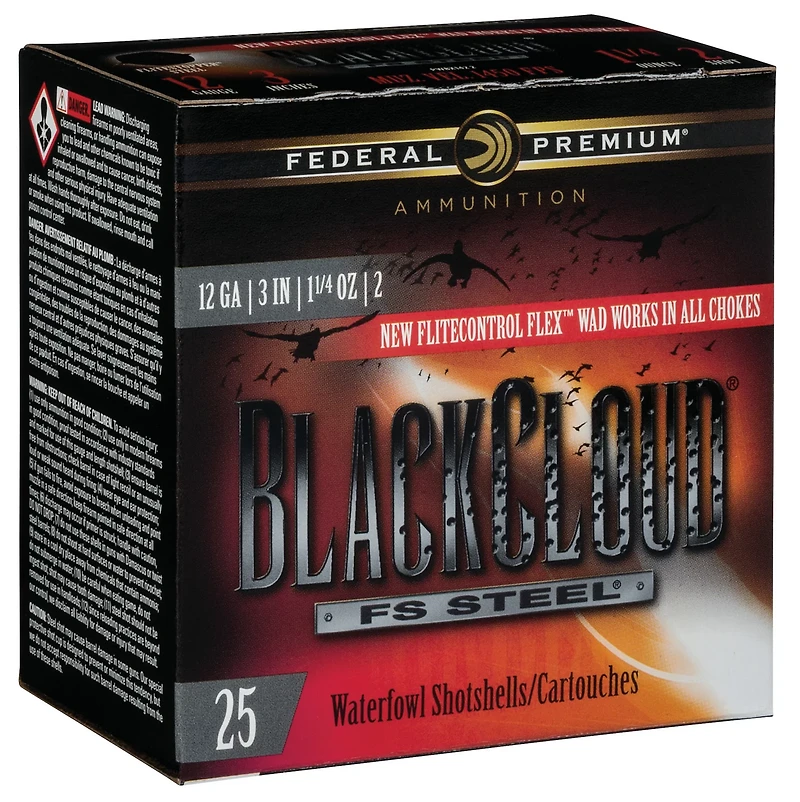 Federal Premium Black Cloud 12 Gauge Shotshells - 25 Rounds