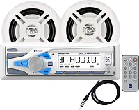 Dual Digital Media Receiver with Bluetooth and Speakers Set