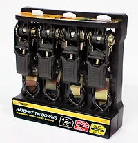 CargoLoc 12' Camo Ratchet Tie-Downs 4-Pack