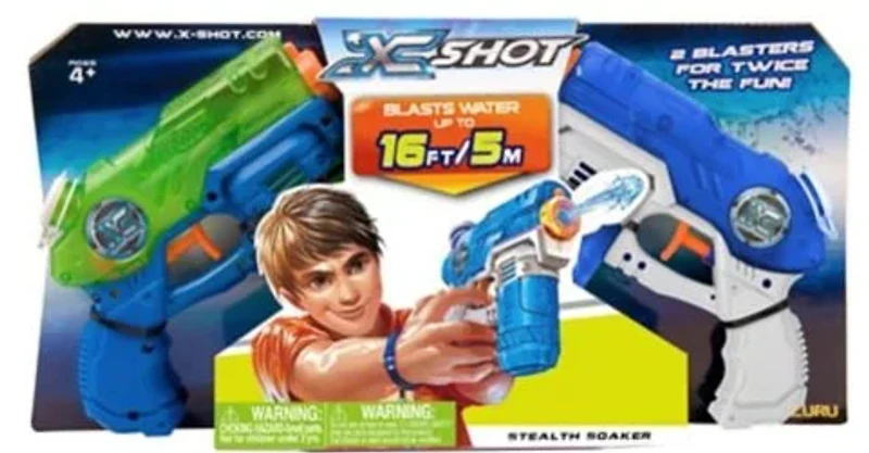 X-SHOT Water Warfare Double Stealth Soakers Small Water Blaster Value Pack