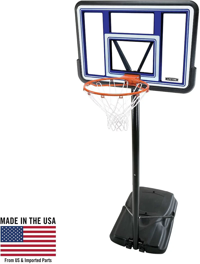 Lifetime 44 in Polycarbonate Portable Basketball Hoop