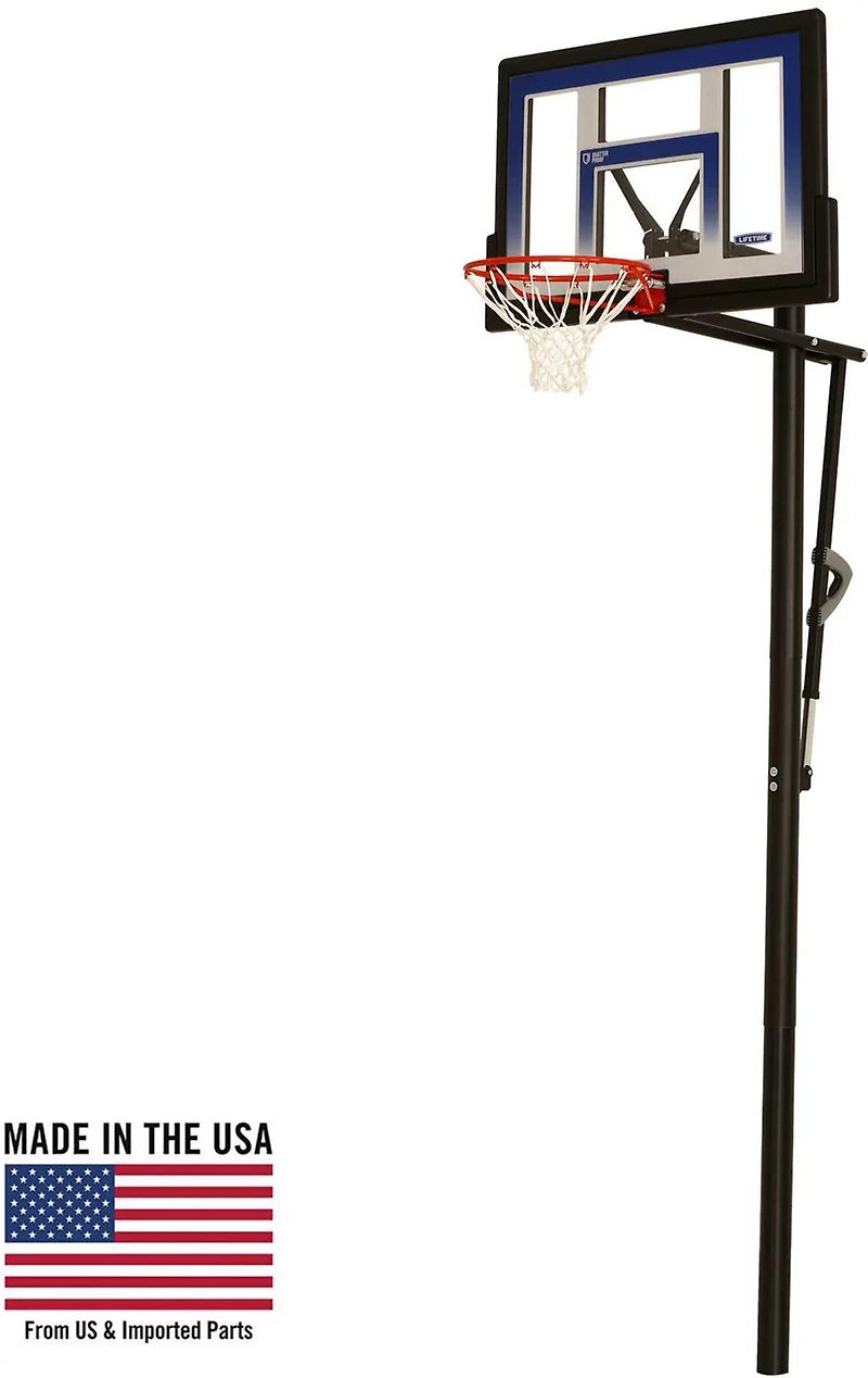 Lifetime 48 in Action Grip Polycarbonate Inground Basketball Hoop