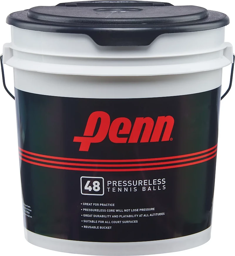 PENN® Pressureless Tennis Ball Bucket 48-Pack