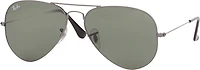 Ray-Ban Aviator Large Neutral Gray Metal Sunglasses