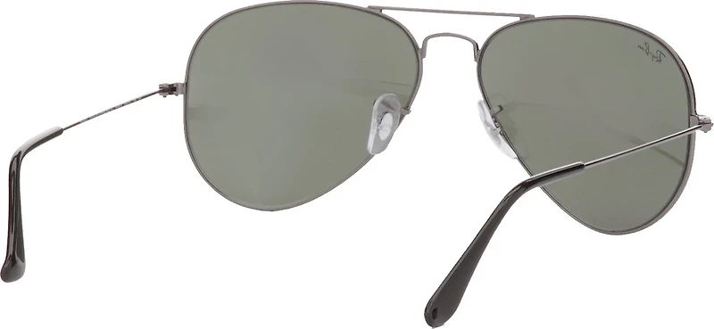 Ray-Ban Aviator Large Neutral Gray Metal Sunglasses