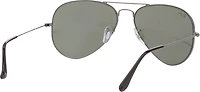 Ray-Ban Aviator Large Neutral Gray Metal Sunglasses