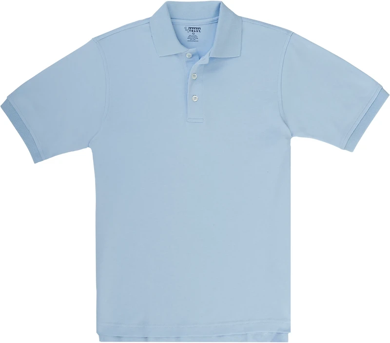 French Toast Boys' Short Sleeve Interlock Knit Polo Shirt