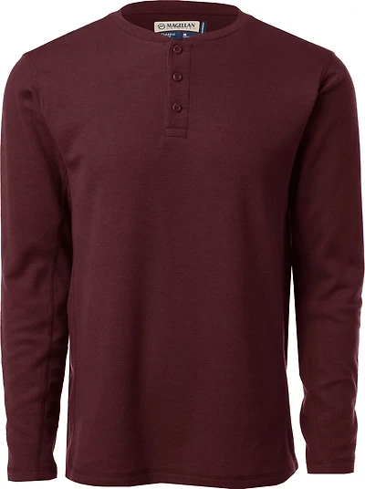 Magellan Outdoors Men's Base Camp Thermal Long Sleeve Henley Shirt