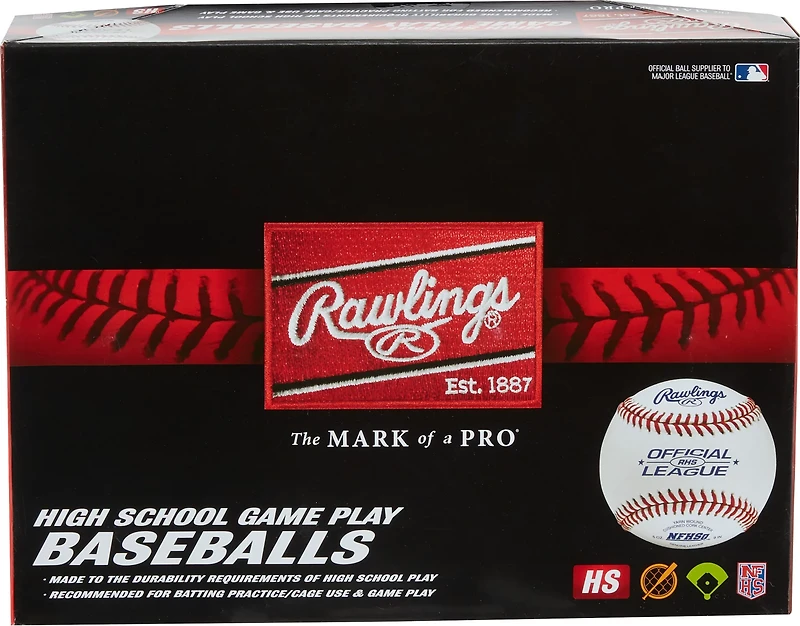 Rawlings High School Game Play Baseballs 12-Pack