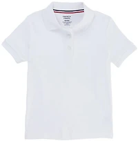 French Toast Girls' Polo Shirt with Picot Collar