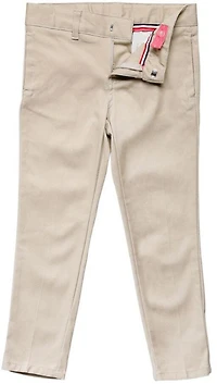 French Toast Girls' Extended Sizing Skinny Stretch Twill Pant