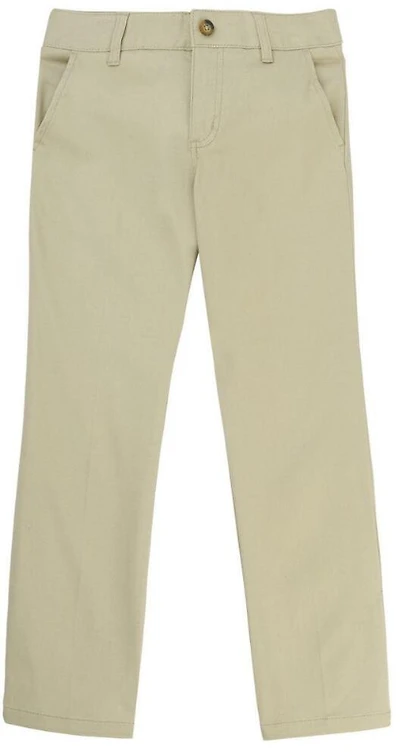 French Toast Girls' Plus Straight Leg Twill Pant