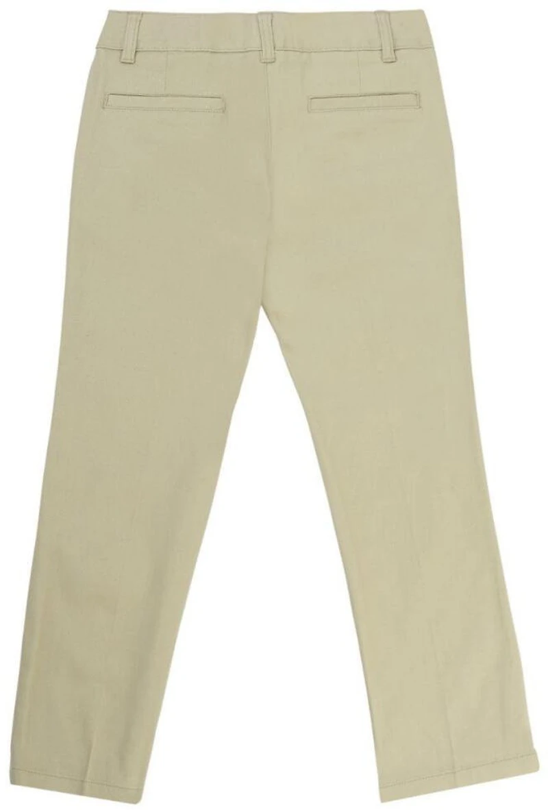 French Toast Girls' Plus Straight Leg Twill Pant