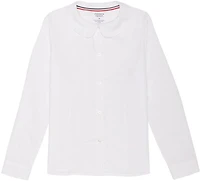 French Toast Girls' Extended Sizing Modern Peter Pan Long Sleeve Blouse