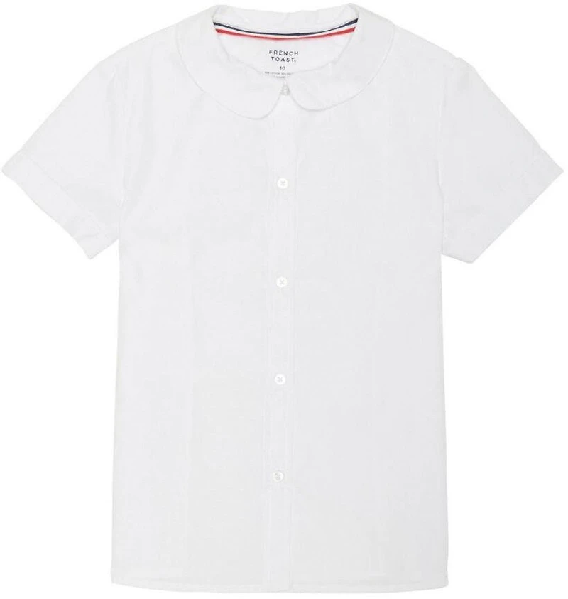 French Toast Girls' Plus Modern Peter Pan Blouse