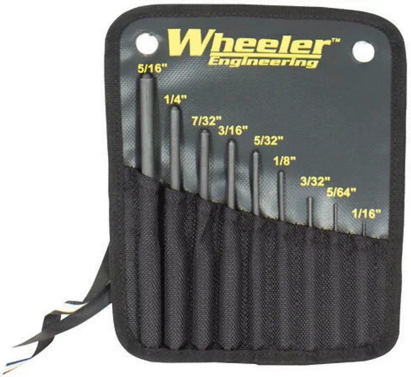 Wheeler Engineering 9-Piece Roll Pin Punch Set
