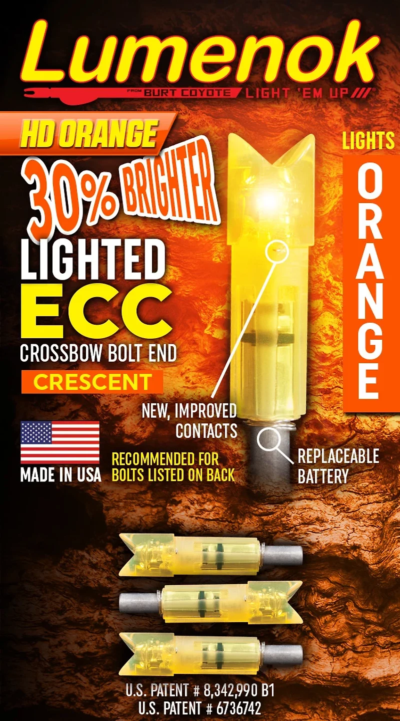 Burt Coyote Lumenok Lighted ECC Crossbow Bolt End