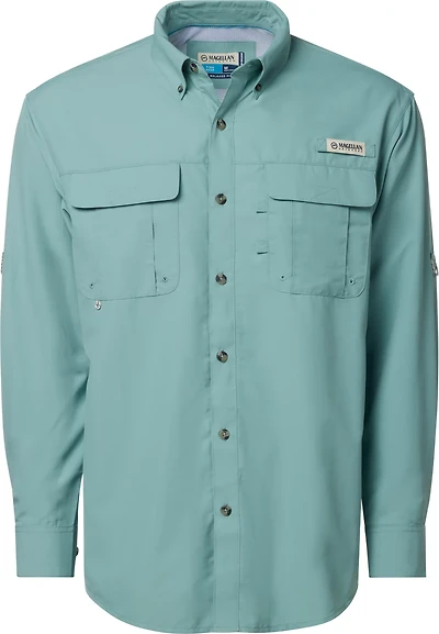 Magellan Outdoors Men's Laguna Madre Solid Long Sleeve Fishing Shirt