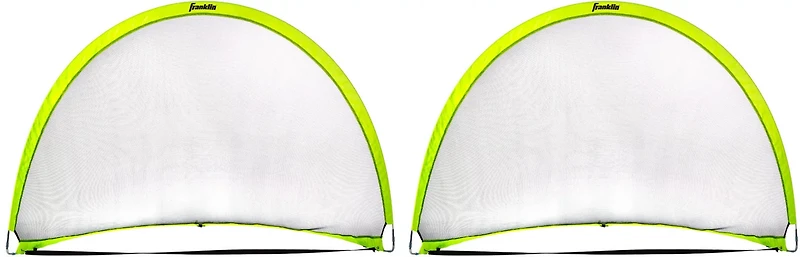 Franklin 4 ft x 6 ft Hyperbrite Dome Shaped Pop Up Soccer Goal 2 Pack