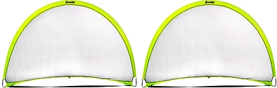 Franklin 4 ft x 6 ft Hyperbrite Dome Shaped Pop Up Soccer Goal 2 Pack