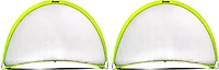 Franklin 4 ft x 6 ft Hyperbrite Dome Shaped Pop Up Soccer Goal 2 Pack