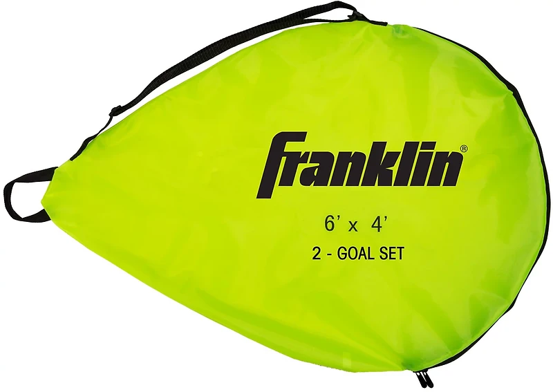 Franklin 4 ft x 6 ft Hyperbrite Dome Shaped Pop Up Soccer Goal 2 Pack