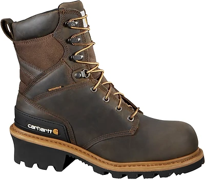 Carhartt Men's 8 in Vintage Saddle EH Composite Toe Lace Up Work Boots