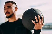 QALO Men's Step Edge Q2X Flat Silicone Wedding Ring