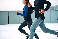 QALO Men's Step Edge Q2X Flat Silicone Wedding Ring