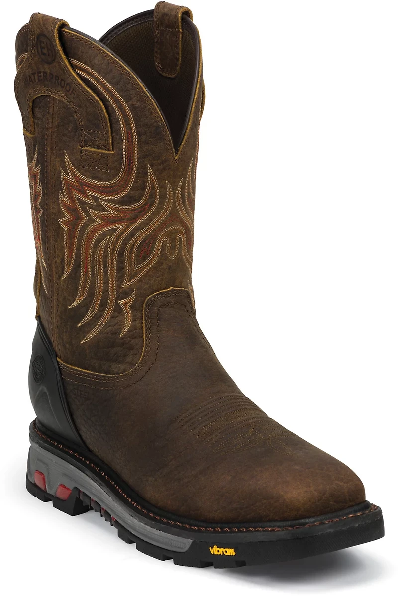 Justin Men's Driscoll EH Steel Toe Wellington Work Boots