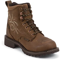 Justin Women's Katerina Waterproof Steel Toe Lace Up Work Boots