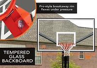 Goalrilla FT Series 72 in Inground Tempered Glass Basketball Hoop