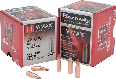 Hornady V-MAX™ .22 60-Grain Bullets