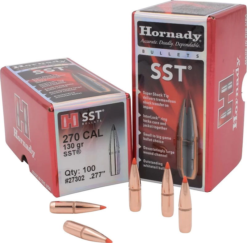 Hornady SST .270 Caliber 130-Grain Bullets