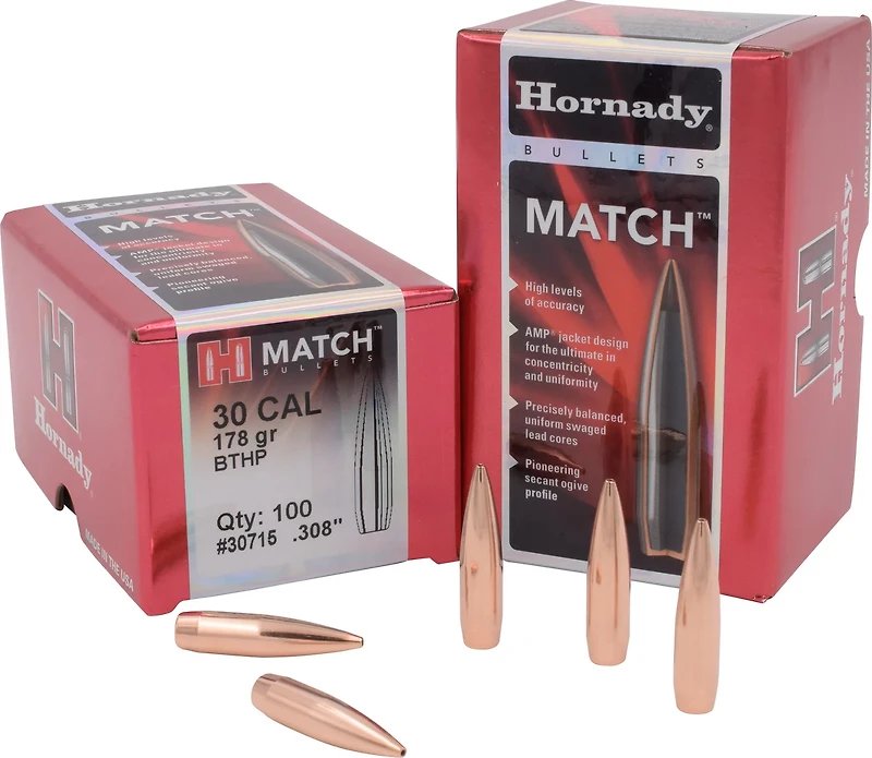 Hornady BTHP Match™ .30 178-Grain Bullets