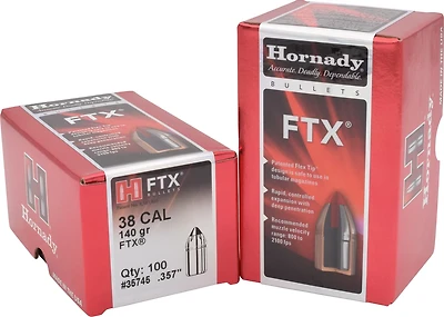 Hornady FTX .38/.357 Magnum 140-Grain Reloading Bullets