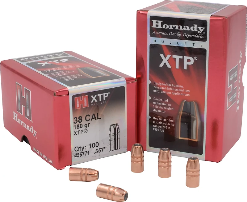 Hornady HP XTP .38 180-Grain Bullets