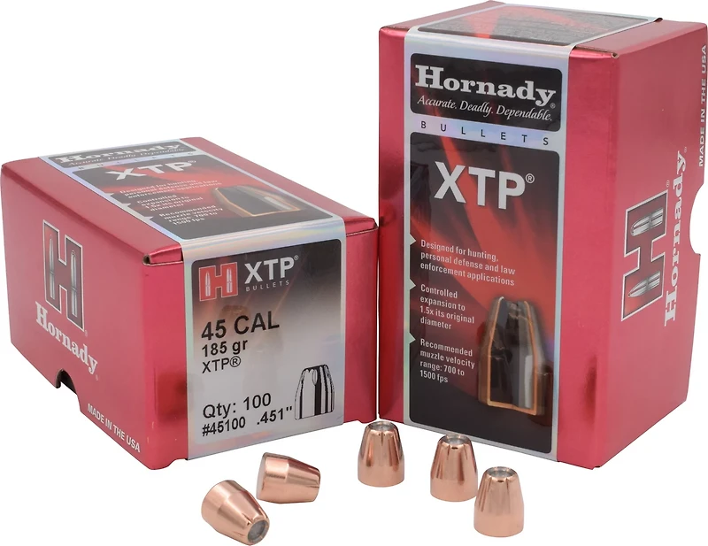 Hornady HP XTP .45 185-Grain Bullets