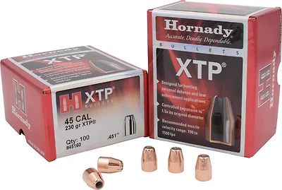 Hornady HP XTP .45 230-Grain Bullets - 100 rounds