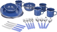 Magellan Deluxe Enamel Tableware 24-Piece Set