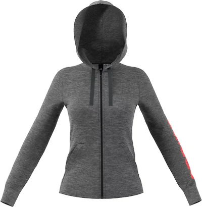 adidas Women's Essentials Linear Full Zip Hoodie