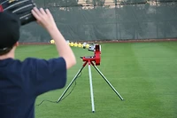 Trend Sports Heater Real Baseball Pitching Machine with Auto Ball Feeder