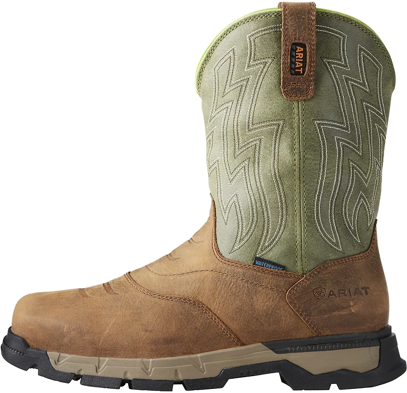 Ariat Men's Rebar H2O EH Composite Toe Western Wellington Work Boots